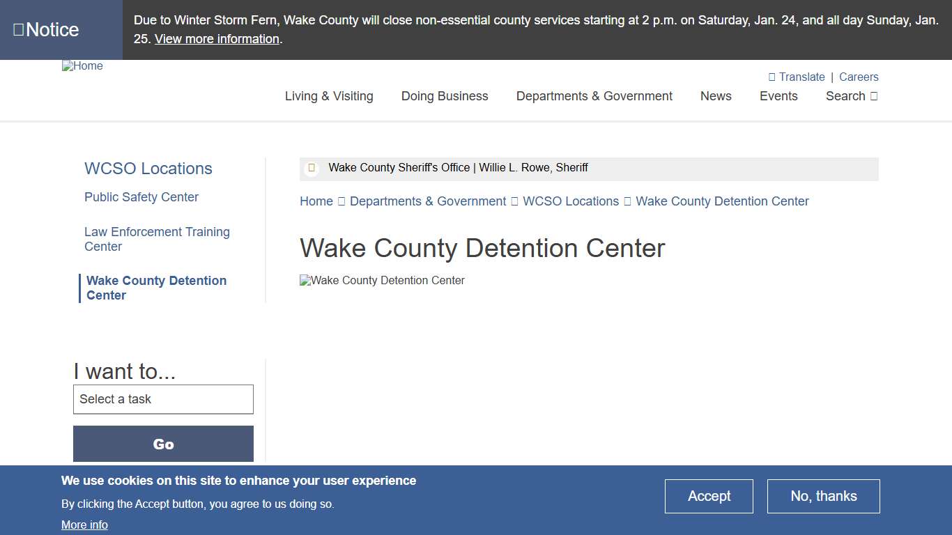 Wake County Detention Center Wake County Government